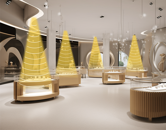 專柜定向喇叭提供區域專屬信息和促銷活動介紹，避免干擾，增強購物體驗。